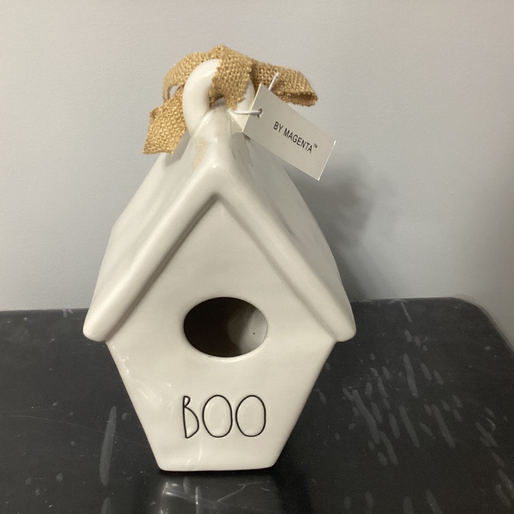 Rae Dunn boo birdhouse